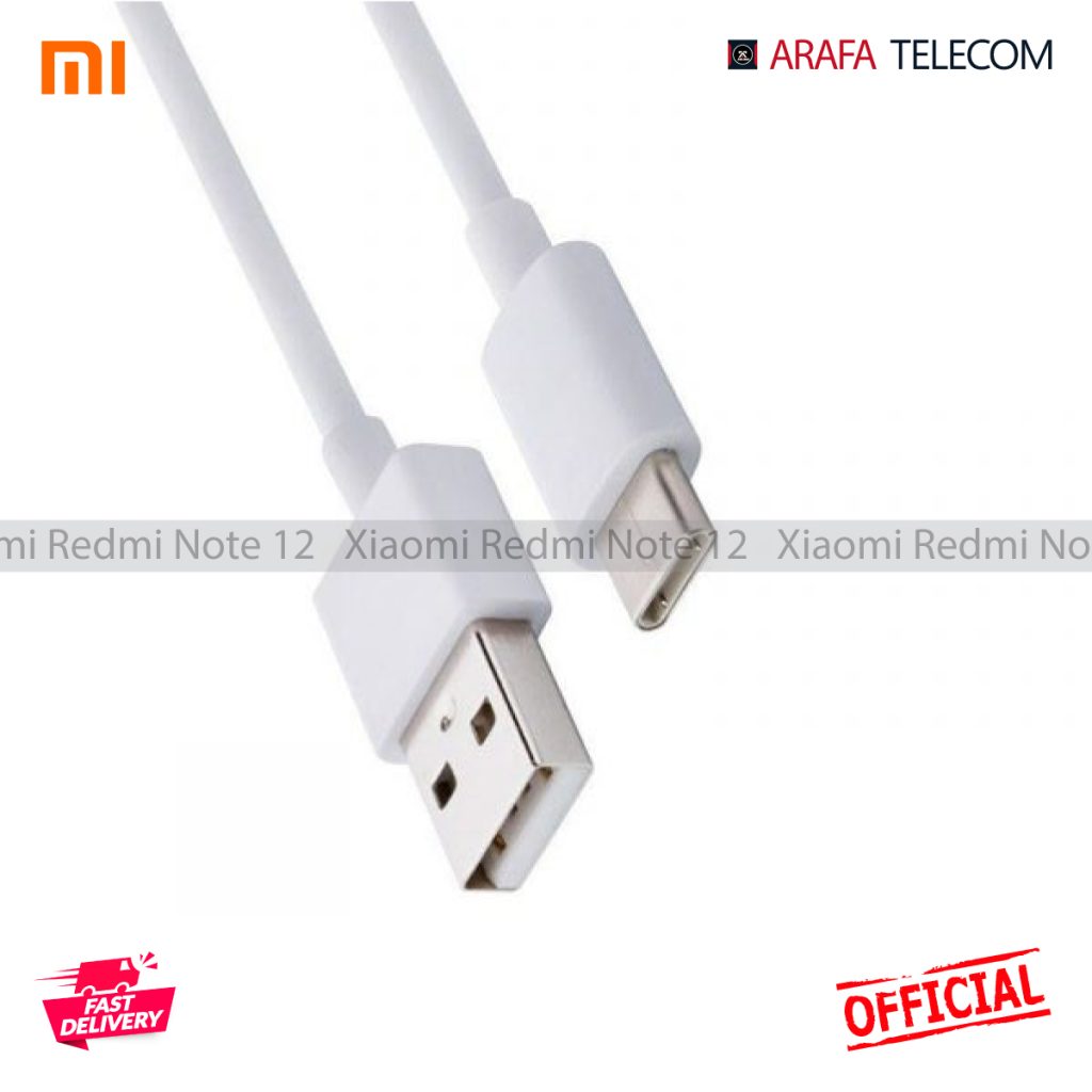 Redmi Note 12 Adapter Xiaomi Redmi Note 12 Orginal Cable - Arafa Telecom