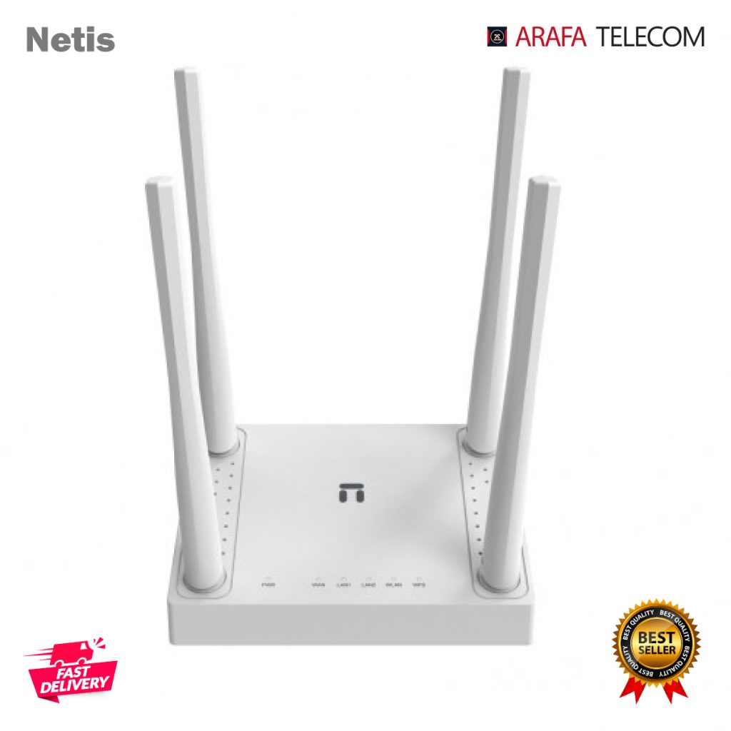 Netis W4 300Mbps 4 Antenna Router White - Arafa Telecom